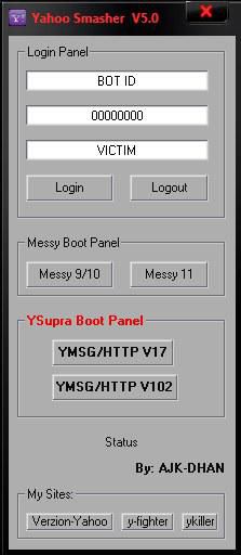 yahoo smasher v5.0 info: series yahoo boot options for messy version 9,10, and 11used dazza's  